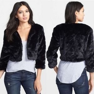 Minkpink faux fur Cropped Jacket/coat